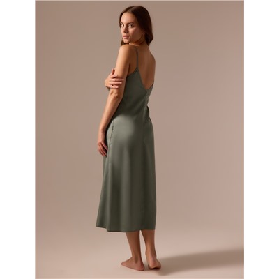 Сорочка ночная женская SL HOME Tensel Home, размер 44-46, зелёная