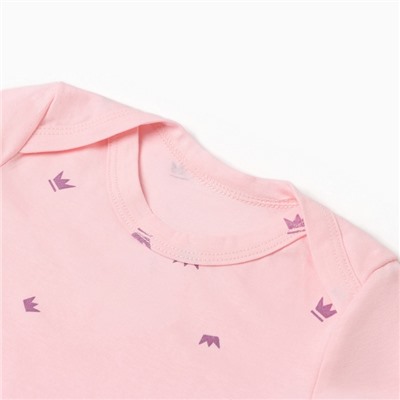 Лонгслив детский MINAKU, рост 68-74 см, розовый