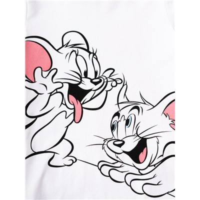 Комплект трикотажный для девочек: фуфайка (футболка), брюки