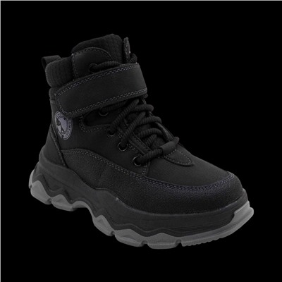 Ботинки зимние на меху А2438 черные