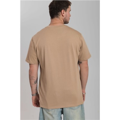 Футболка из кулирки с декоративной отстрочкой и принтом М125059Пе