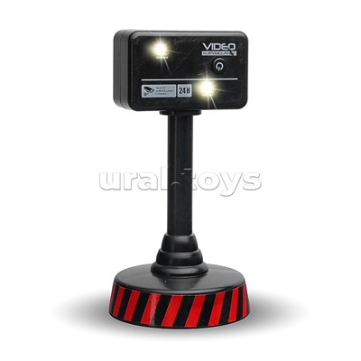 Машина "Контейнеровоз" с дорожными знаками (синий) р/у, 27 MHz, в коробке