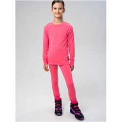 Термокомплект трикот. для девочек: фуфайка (футболка) с длин. рук, брюки