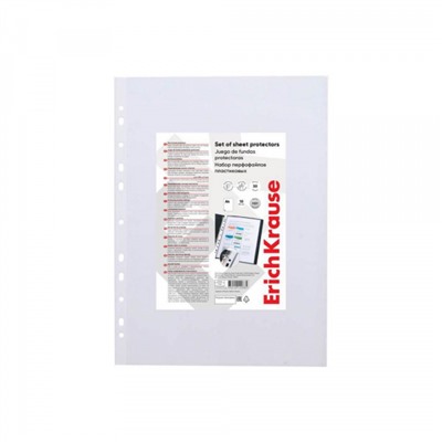 Мультифора(обл. для док-тов)  А4  10 шт/уп. 30 мкм  "Апельсин Прозрачность" 67910 ErichKrause