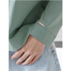 Лонгслив с принтом из премиального хлопка с эластаном