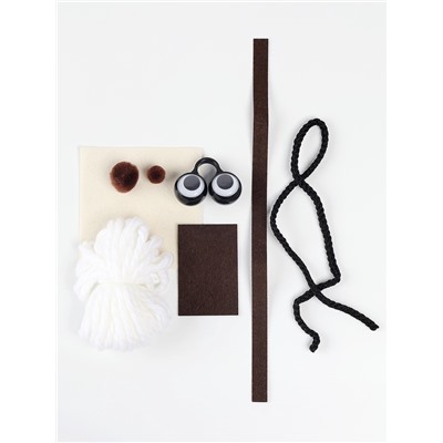 Набор для творчества: создание игрушки и раскраска «Веселые животные»