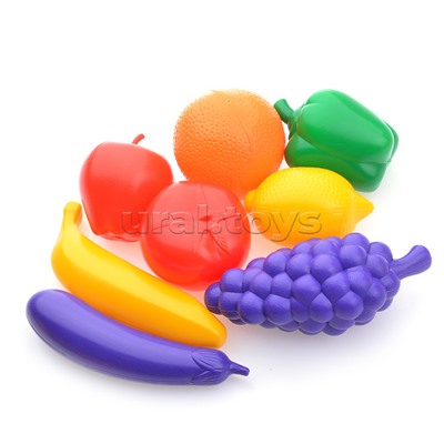 Набор "Овощи, фрукты" 8 шт., в сетке