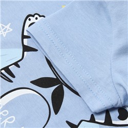 Футболка для мальчика, цвет голубой, рост 74 см