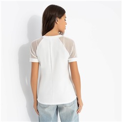 Футболка из эластичной ткани, Талант перемен (white)