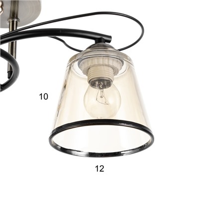 Люстра «Каэль» 2хЕ27 40 Вт черно-бронзовый 40×28 см