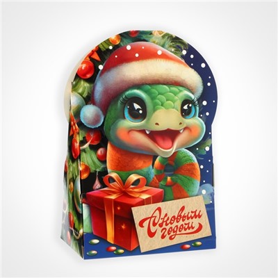 Подарочная новогодняя коробка «Змеюша», упаковка, 12×6.5×18.8 см