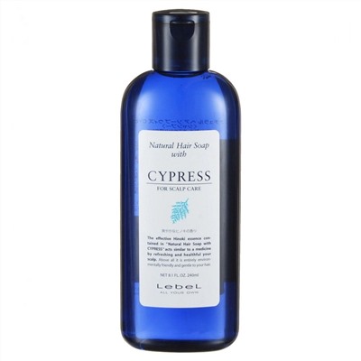 Lebel Шампунь для волос против перхоти / Natural Hair Soap Cypress, 240 мл