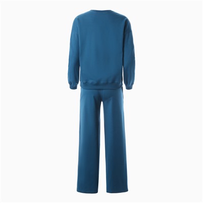 Комплект женский (свитшот/брюки), цвет петроль, размер 52