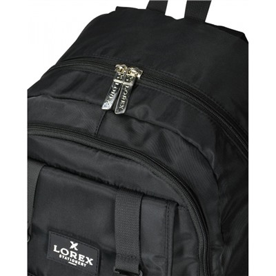 Рюкзак молодежный ERGONOMIC M17 "TOTAL BLACK" 43x29x15 см LXBPM17-TB LOREX