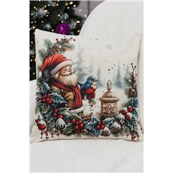 Наволочка декоративная новогодняя 2 шт рогожка НАТАЛИ, 1221264