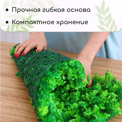 Декоративная панель, 60×40 см, «Высокий мох», Greengo