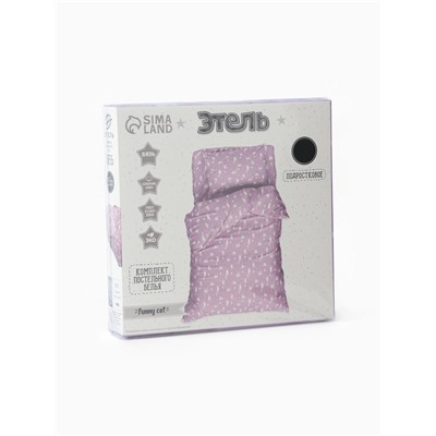 Постельное бельё 1.5-спальное «Этель» Cat, бязь