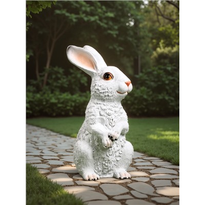 Садовая фигура из полистоуна «Зайка», 21×9×12 см