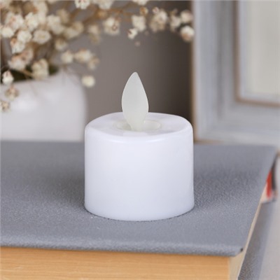 Свеча светодиодная подвижный фитиль 2,5 см / 223-sv /уп 24/960/  (Бежевый)