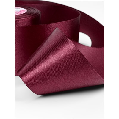 Лента атласная, 50 мм × 23±1 м, винная №165