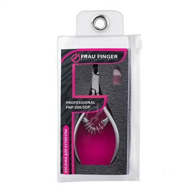 Frau Finger Кусачки маникюрные для кутикулы / Professional FNP-206/5DP, спиральная пружина, ручная заточка, 5 мм 24113