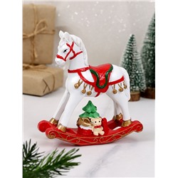 Фигурка Лошадь качалка ретро 12х12 см / 8104 /уп 144/ Символ года 2026 (B)