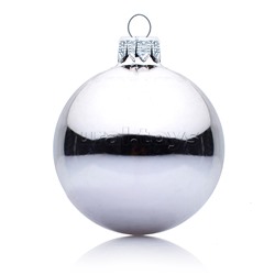 Шар диаметром 65 мм серебреный