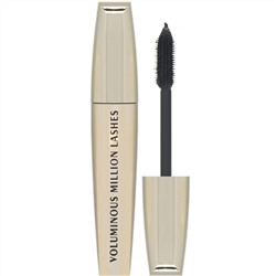 L'Oreal, Тушь для ресниц Voluminous Million Lashes, угольно-черная 635, 9 мл