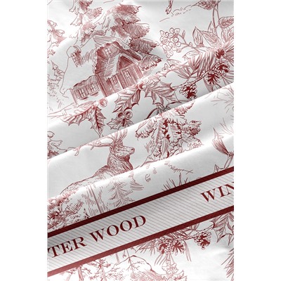 КПБ перкаль Mia Cara рис. 37103-1/15886-14 Winter Wood