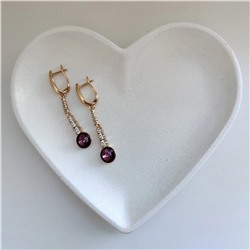 Серьги с кристаллами Swarovski