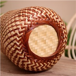 Корзинка плетёная, из бамбука 25х25х55 см