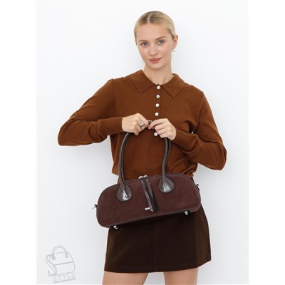 Сумка женская кожаная 91161MSS coffee Velina Fabbiano-Safenta