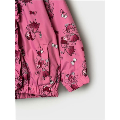 Куртка детская текстильная с полиуретановым покрытием для девочек (ветровка)