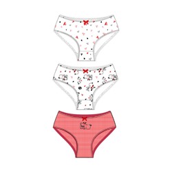 Трусы трикотажные для девочек, 3 шт в комплекте