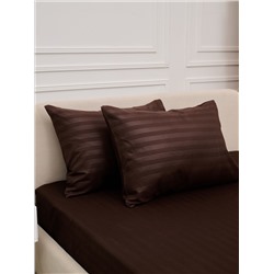 Комплект наволочек Микрофибра Страйп - Шоколад