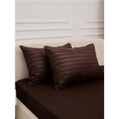 Комплект наволочек Микрофибра Страйп - Шоколад