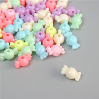 Бусины для творчества пластик «Конфетки», цветные яркие, набор 500 г, 1.4×1.4×0.8 см