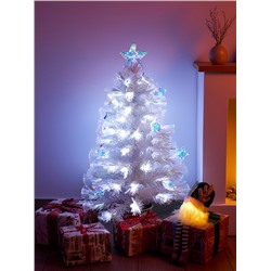 Ёлка светодиодная «Белоснежная» 90 см, диаметр нижнего яруса 45 см, 8 веток, 8 режимов, свечение белое