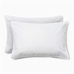 Комплект наволочек «Этель», 50×70 см, 2 шт., молочная, поплин, хлопок 100%