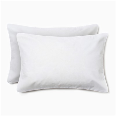 Комплект наволочек «Этель», 50×70 см, 2 шт., молочная, поплин, хлопок 100%