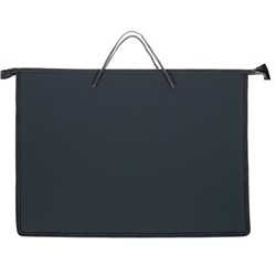 УЦЕНКА Папка А2 с ручками пластик молния сверху 640×470×50 мм ПМ-А2-35 0.8 Серая