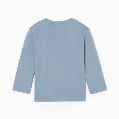 Лонгслив Крошка Я Street style, рост 62-68 см, голубой