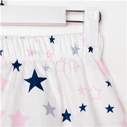 Шорты женские KAFTAN Pink stars, размер 40-42, белые