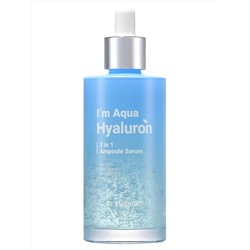 521566 Dr.MeLoSo Ампульная сыворотка для лица с гиалуроновой кислотой / I'm Aqua Hyaluron 3 In 1 Ampoule Serum, 100 мл