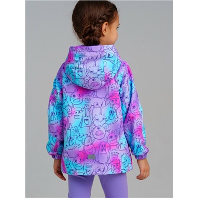 Куртка текстильная с полиуретановым покрытием для девочек (ветровка)