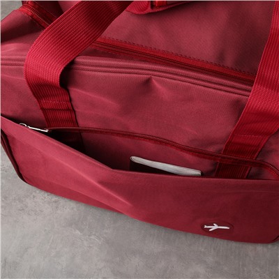 Сумка дорожная 40х22х31 см / BAG-65721/4 /уп 20/красная