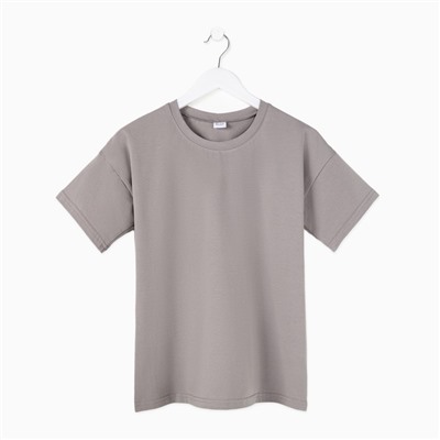 Футболка женская MINAKU: Basic line, серая, размер 42