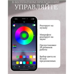 Умная светодиодная лента 5 метров RGB LED