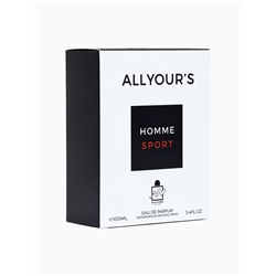 Парфюмерная вода мужская ALL YOUR'S HOMME SPORT, 100 мл (мот Allure Homme Sport Eau Extreme)