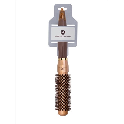 Kristaller Термобрашинг для укладки волос / Ceramic + Ionic TG-X16/25, 25 мм, коричневый